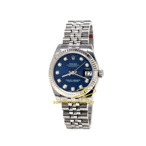 rolex datejust blu e oro|rolex datejust 31 prezzo.